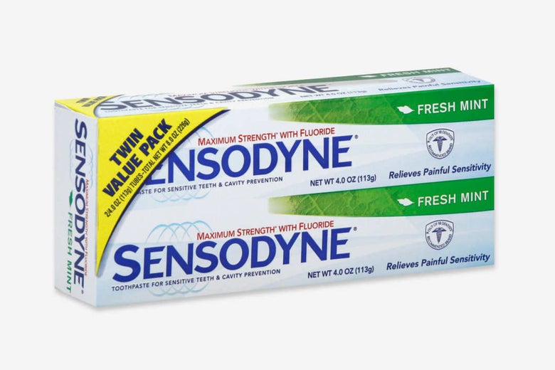 Sensodyne Two-Pack Maximum Strength Toothpaste for Sensitive Teeth.